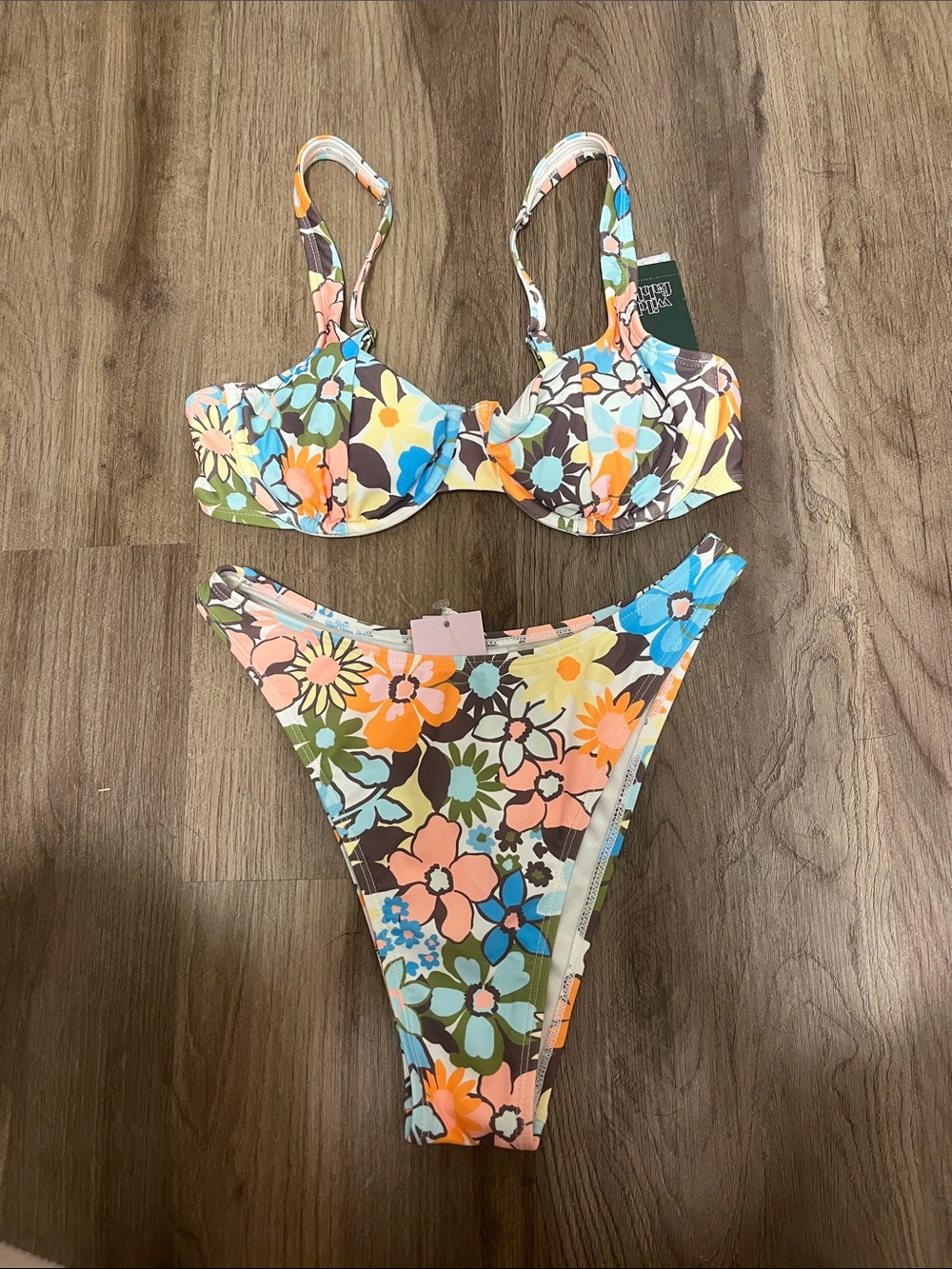 Floral Bikini Set in Multi Colors